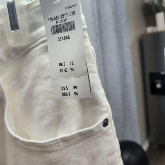 Abercrombie & Fitch White Flare Jeans - Picture 3 of 5